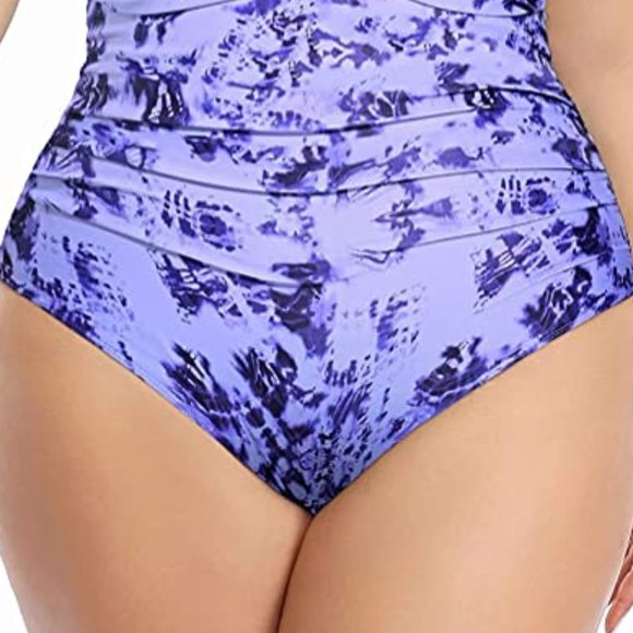 AQUA EVE "Tie Dye" Tummy Control One Piece Bathing Suit  NEW WITH TAGS! - Picture 3 of 13